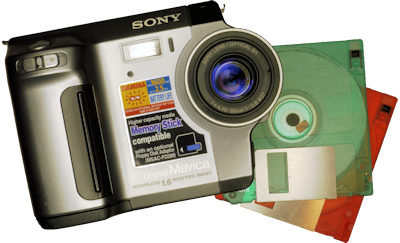 Sony Mavica MVC-FD90 with floppy disks