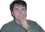 David Cook thinking about robots