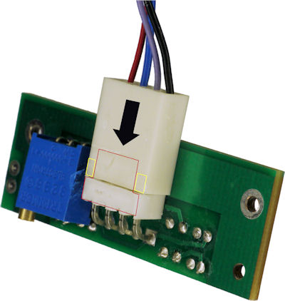 Molex connector machined flush
