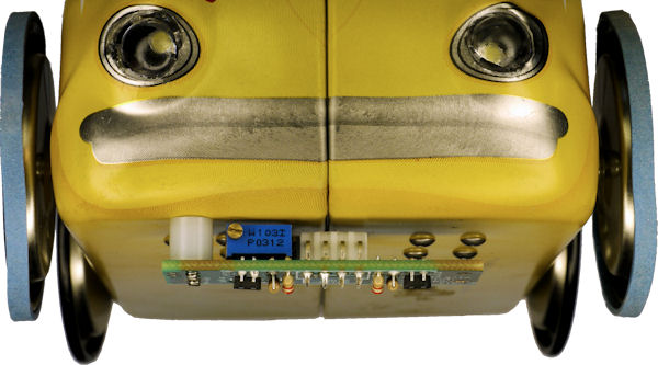 PCB held onto one side with two screws