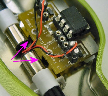 Standoffs prevent the circuit board from shorting against case.