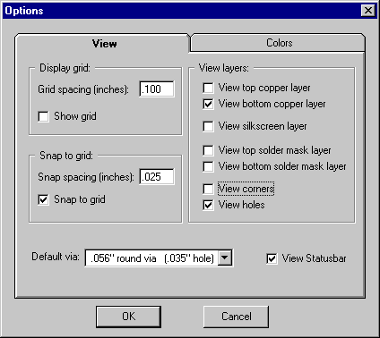 ExpressPCB options
