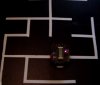 A robot solves a maze of lines