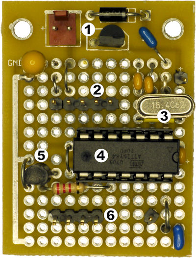 Circuit board with prototype area