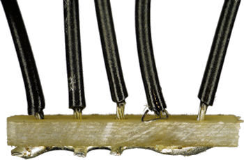 Five hole bus cut from PCB