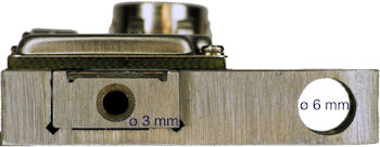 Slide attachment screw holes on sides