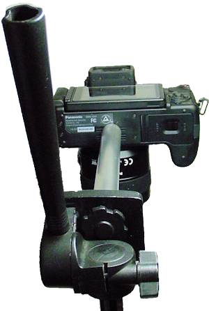 Tripod extension made from aluminum rod