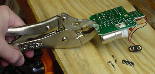 Knocking parts loose during desoldering