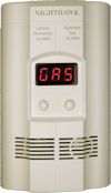 A Nighthawk alarm detecting gas.