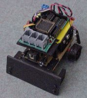 Front view of mini-Sumo robot