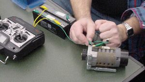 Click to see a movie of Tom's lightweight BattleBot motors