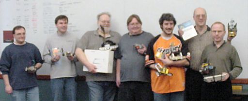 Left to right: Brian Smolik, David Cook, Terry Surma, Cliff Boerema, Steve Hassenplug, Tom Gralewicz, and Paul Jurczak