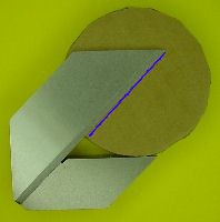 Draw a line using the straight edge as a guide