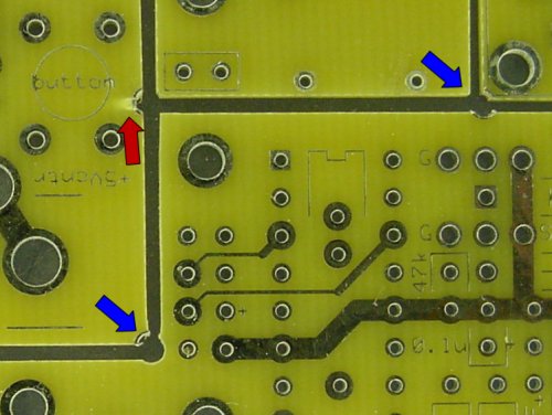 Holes at the intersections can sometimes make it easier to depanelize the board.