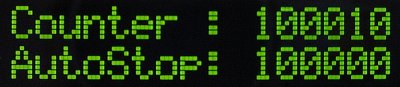 Counter: 100010. AutoStop: 100000.