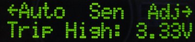 <-Auto Sen Adj->. Trip High: 3.33V