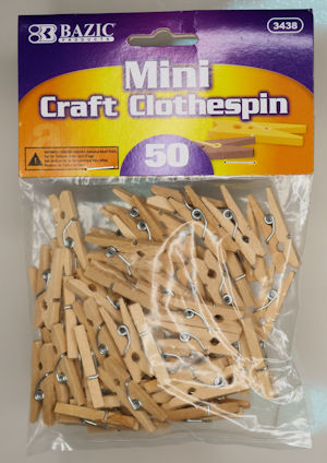 Mini clothespins