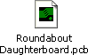 PCB layout file for Roundabout optional microcontroller circuit board (daughterboard)