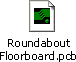 PCB layout file for Roundabout optional floor sensor board (floorboard)
