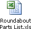 Excel file of Roundabout electronics parts and prices