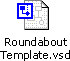 Microsoft Visio file of Roundabout body and motor mounting template