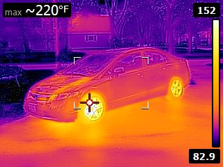 Automobile infrared