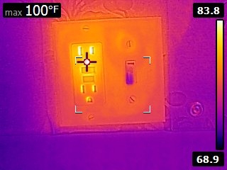 Energy Usage Visualized with Thermal Imaging - Robot Room house electrical wiring problems 