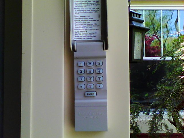 Infrared camera reveals security code visible