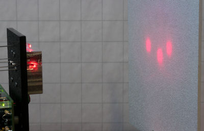 Top emitter is angled