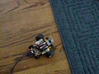 Click to see a movie of an Atari-joystick remote-controlled robot being exercised.