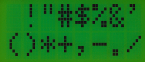 LCD character set page 01