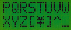 LCD character set page 04