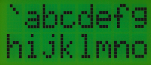 LCD character set page 05