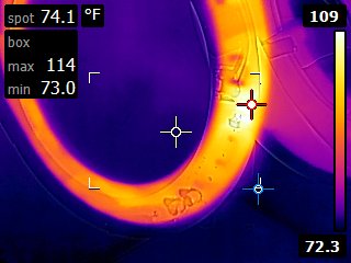 Hot spot on component side