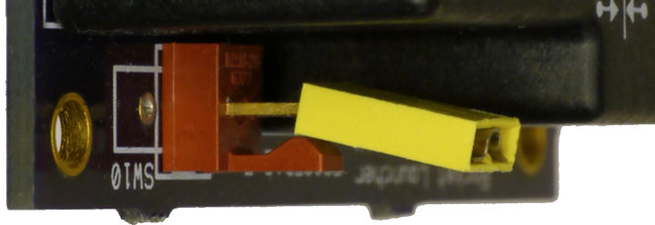 A shunt over the connector instead of a switch