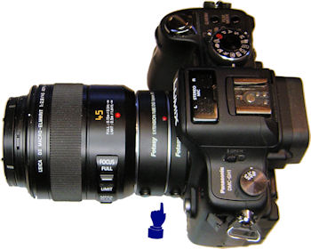 Panasonic DHC GH1 with extension tubes and macro lens