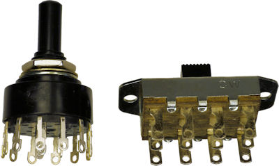 Switches with more than two poles and two throws