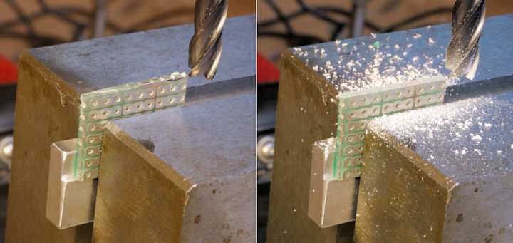 Milling PCB edge square