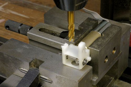 Milling away a portion of the right angle gearbox bracket