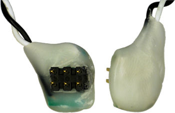 ShapeLock acts as electrical insulator and wire strain relief