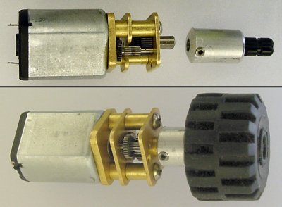 Lego compatible coupler for Solarbotics robot motor GM19