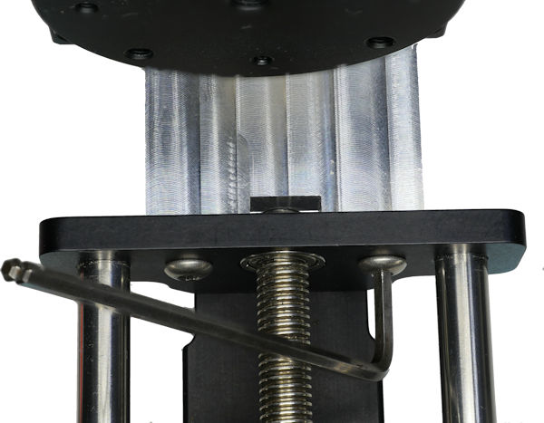 Mounting bracket with notch attached with screws