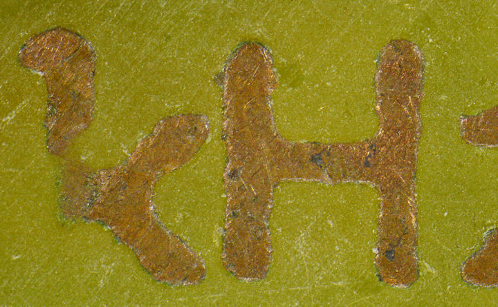 PCB close up YA24 NAN5M lens built in LEDs