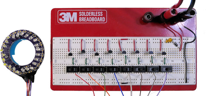 Prototype LED ring light driver