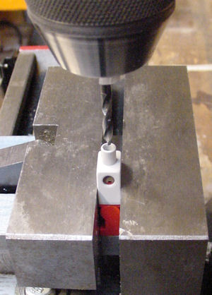 Drilling hole in minifig neck