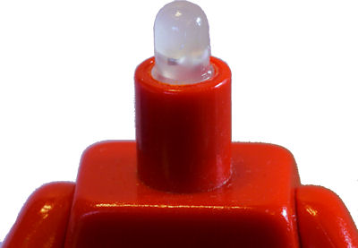 T1 LED in neck of Lego minifigure