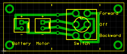 DPDT Motor Switch PCB