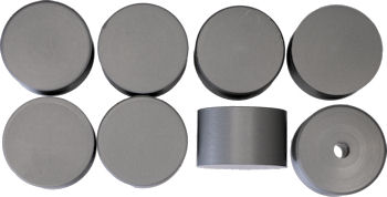 PVC cylinders ready to machine into motor couplers