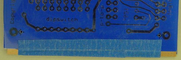 Before transferring the image from the film, alignment holes are drilled