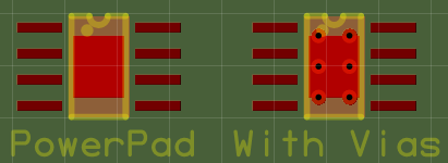 PowerPad solder mask x ray